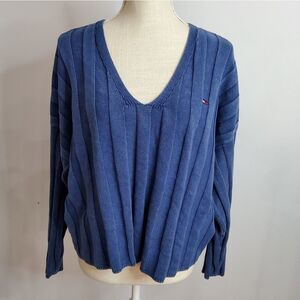 Tommy Jeans Women's Oversize Ribbed Sweater Pullover Size XL